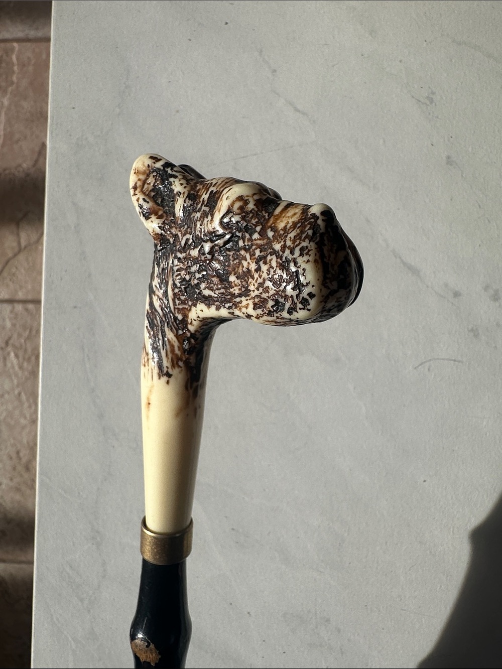 Made In Italy Original dog head Shoe Horn-Carved - Picture 4 of 7